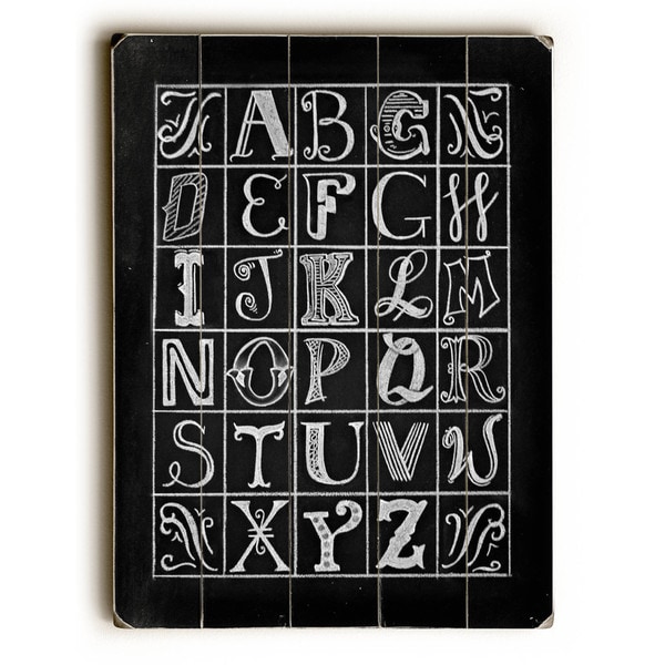 Typography Alphabet - Wall Decor by Robin Frost