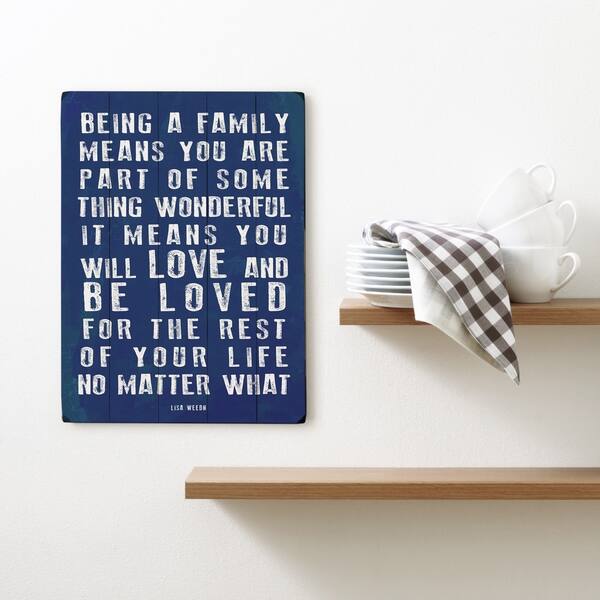 Being A Family Navy Wall Decor By Lisa Weedn 16767654 Wall Decor By Lisa Weedn