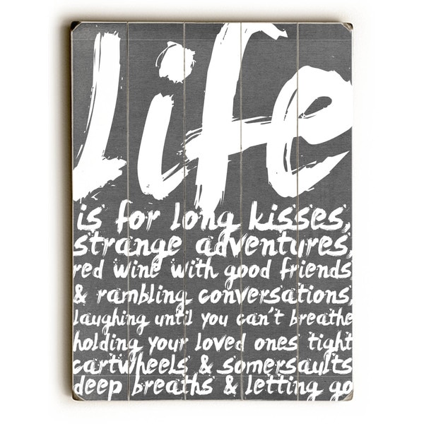 Life is for long kisses - Wall Decor by Cheryl Overton - multi
