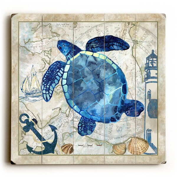 Sea Turtle - Wood Wall Decor by Jill Meyer
