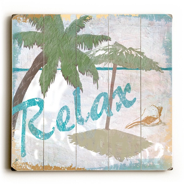 Relax - Wood Wall Decor by ArtLicensing - multi