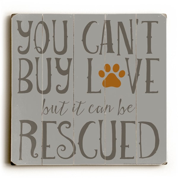 Can't Buy Love - Wood Wall Decor by Mainline Art Design