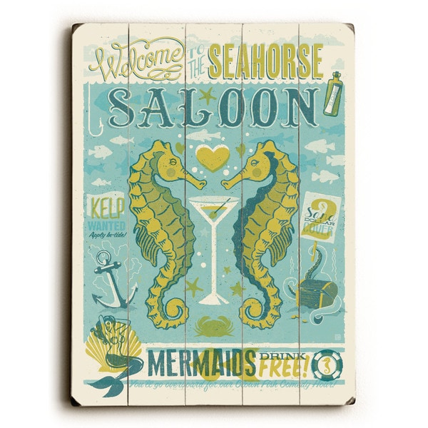 Seahorse Saloon - Wall Decor by Anderson Design Group - Multi-Color
