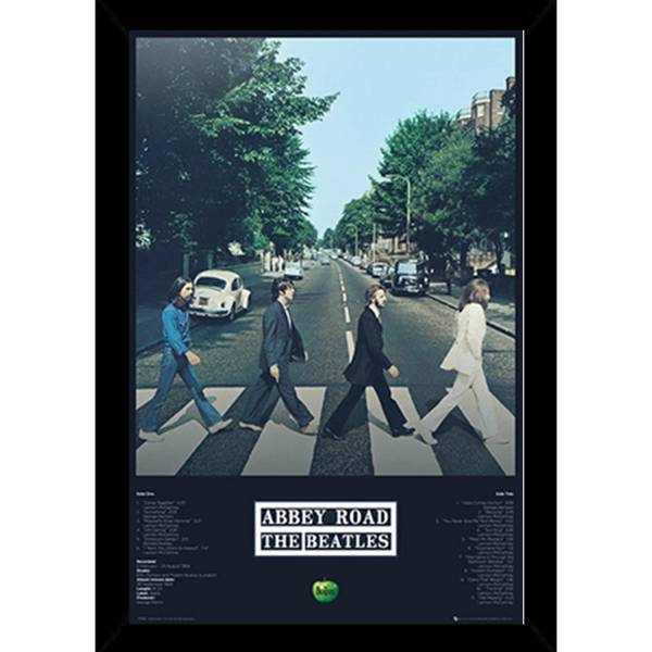Shop The Beatles Abbey Road Tracks Poster With Choice Of Frame
