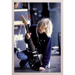 Kurt Cobain Guitar Poster With Choice of Frame (24x36) - Bed Bath