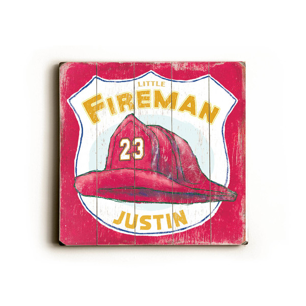 Little Fireman - Wood Wall Decor by FLAVIA - multi