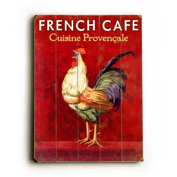 French Café Rooster - Wall Decor by Posters Please - multi