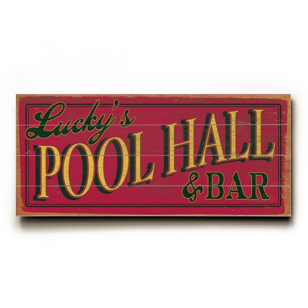 Pool Hall - Wood Wall Decor by FLAVIA