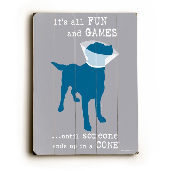 its all fun and games - Wall Decor by Dog is Good