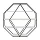 preview thumbnail 11 of 11, Kate and Laurel Lintz Wood Octagon Floating Wall Shelves - 31x31