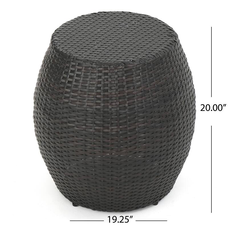 Irving Outdoor 3-Piece Wicker Chat Set by Christopher Knight Home