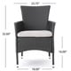 Malta Outdoor Transitional 7 Piece Wicker Dining Set with Water-Resistant Cushions by Christopher Knight Home - Thumbnail 10
