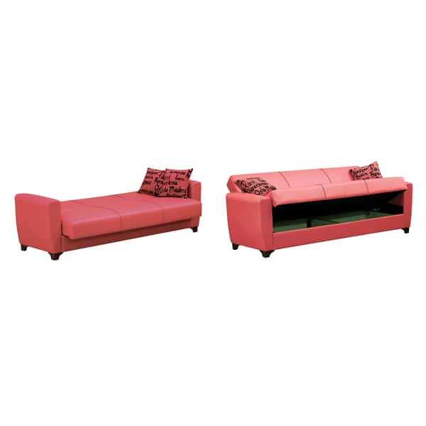 Dallas Red Convertible Sofa Bed 16795902 Dallas Red Convertible Sofa Bed