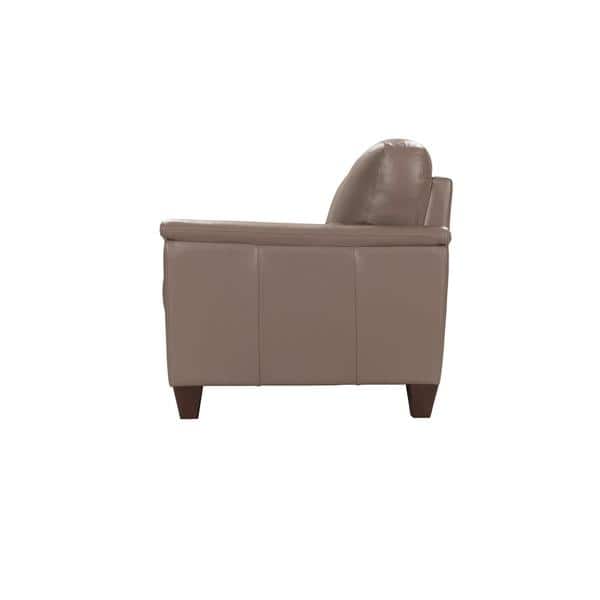Shop Acme Furniture Belfast Taupe Italian Made Leather Sofa