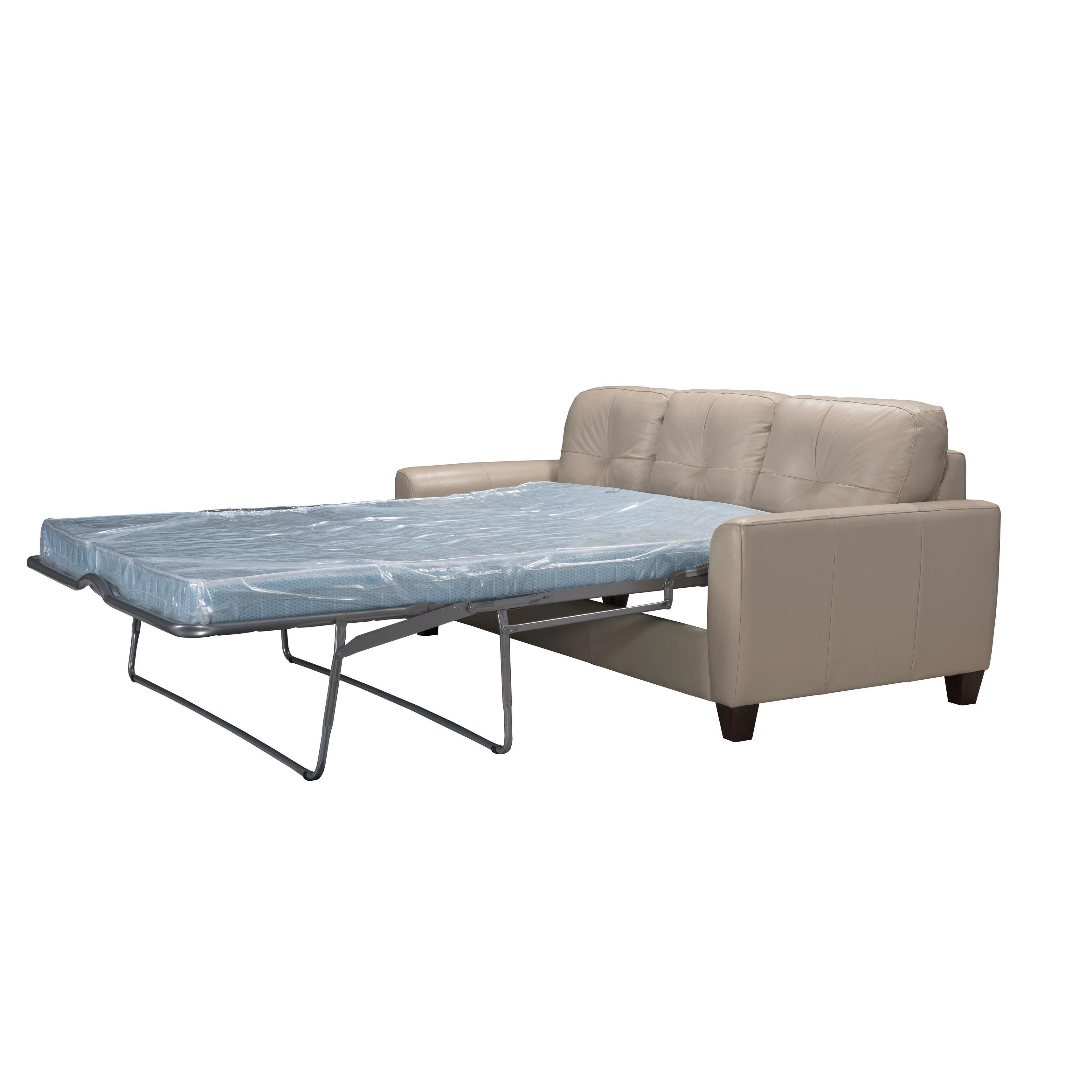 Acme Furniture Roma Sand Leather Italian Made Sleeper Sofa