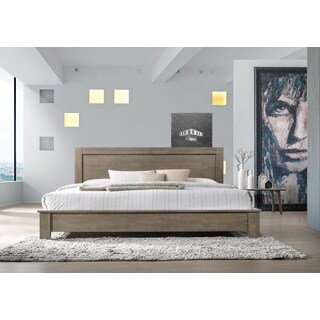 Alsa King Bed Light Grey