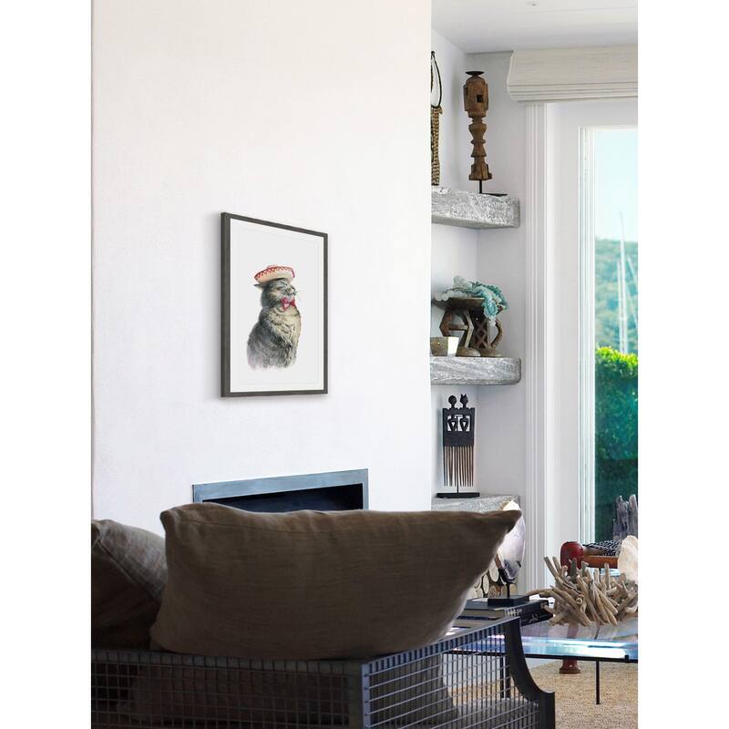 'Dans Le Vent' Framed Painting Print