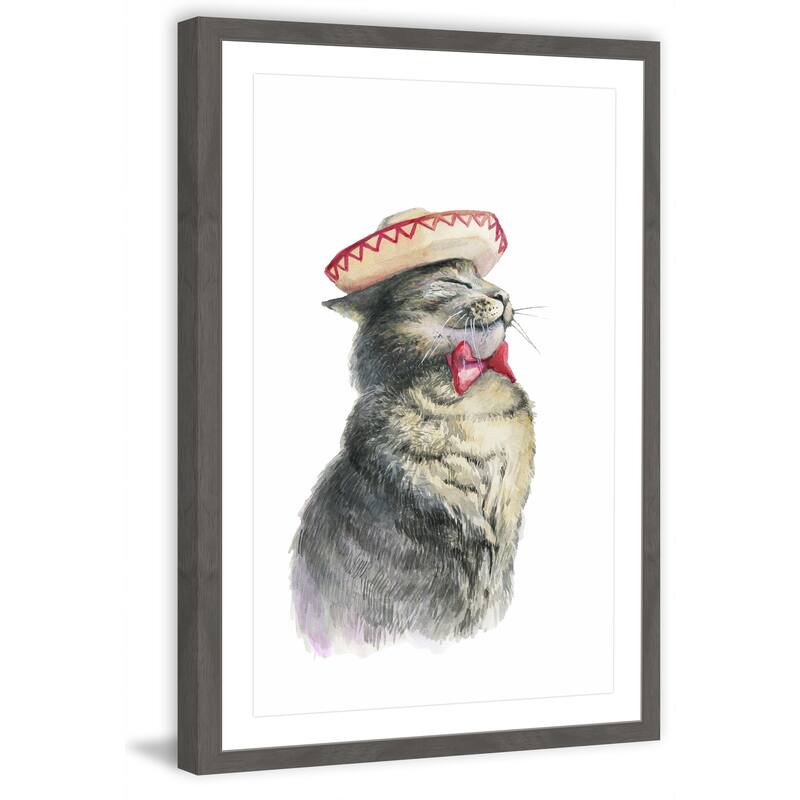 'Dans Le Vent' Framed Painting Print