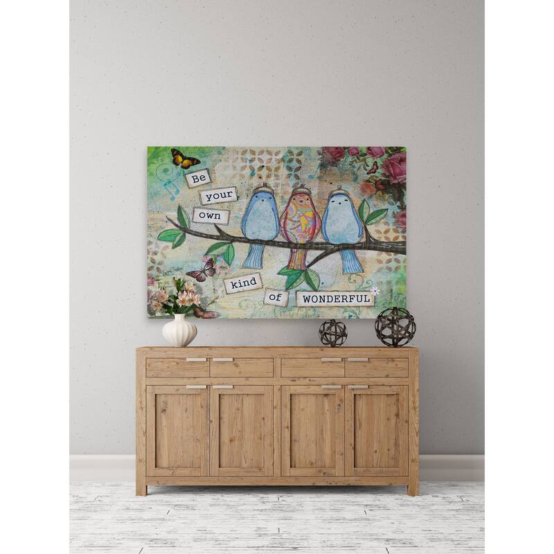 'Kind of Wonderful' Painting Print on Wrapped Canvas - Multi-Color