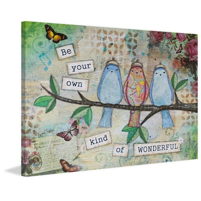 'Kind of Wonderful' Painting Print on Wrapped Canvas - Multi-Color