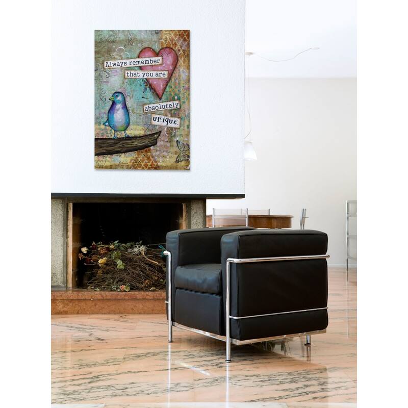 'Uniquely You Too' Painting Print on Wrapped Canvas - Multi-Color