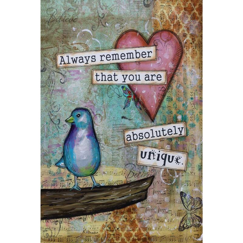 'Uniquely You Too' Painting Print on Wrapped Canvas - Multi-Color