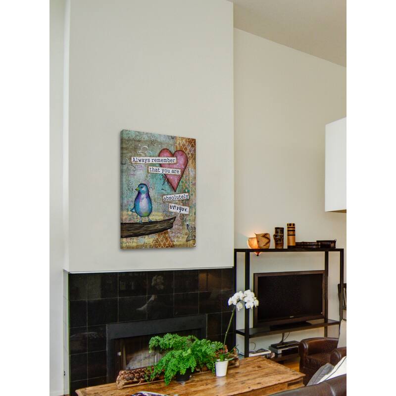 'Uniquely You Too' Painting Print on Wrapped Canvas - Multi-Color