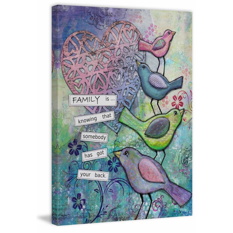'Family Backers' Painting Print on Wrapped Canvas - Multi-Color