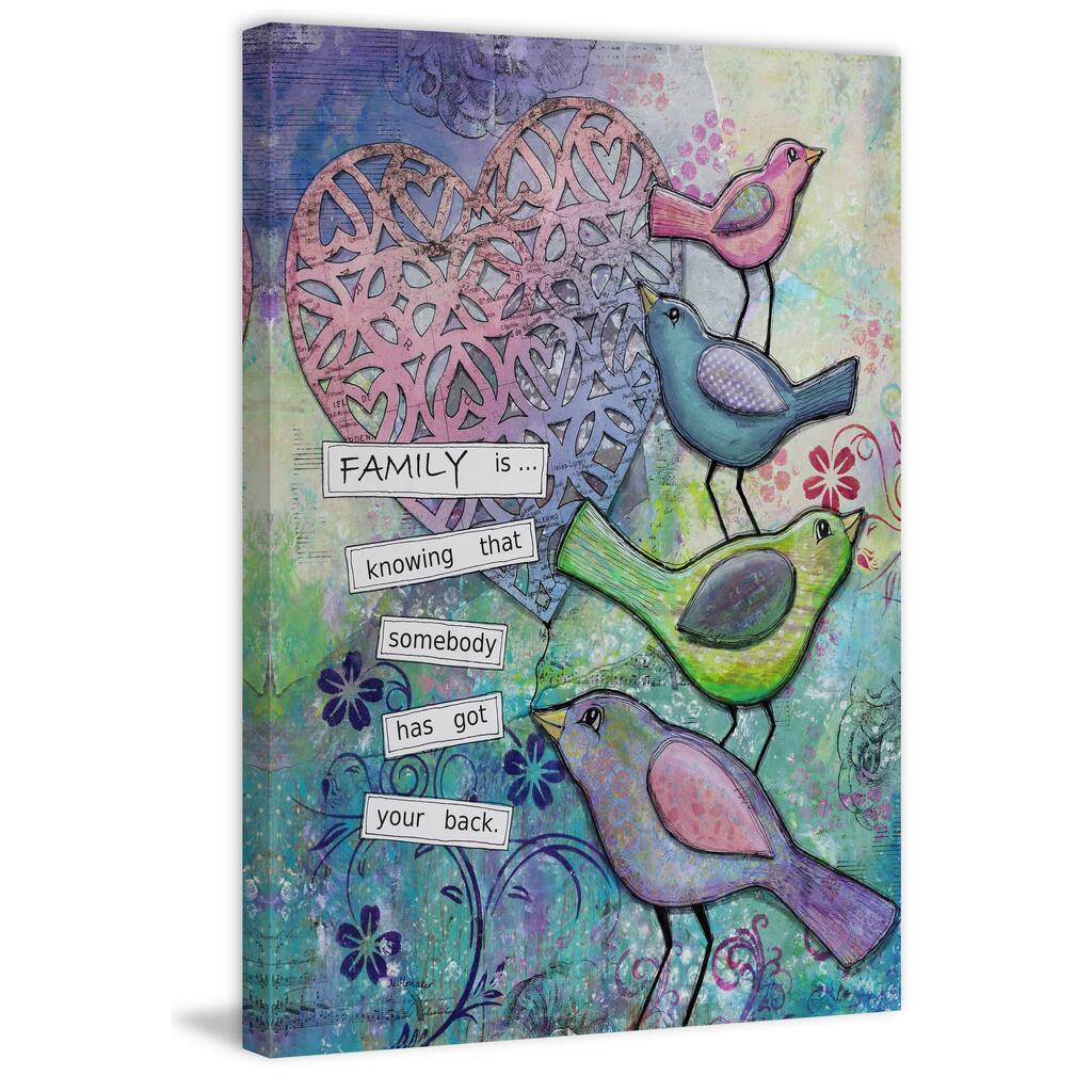 'Family Backers' Painting Print on Wrapped Canvas - Multi-Color