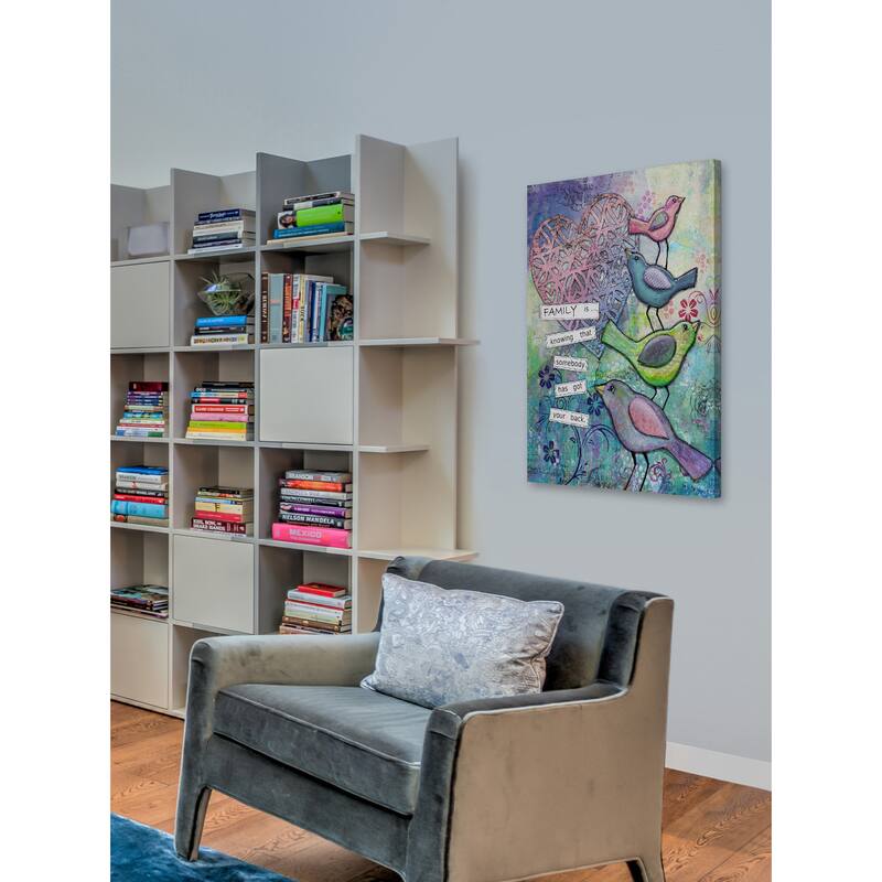 'Family Backers' Painting Print on Wrapped Canvas - Multi-Color