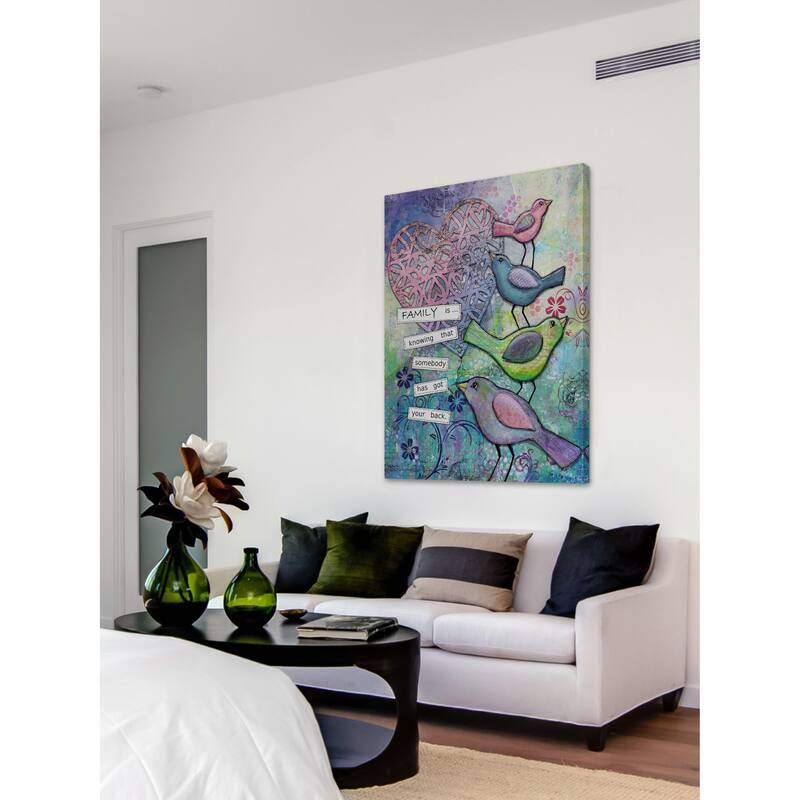 'Family Backers' Painting Print on Wrapped Canvas - Multi-Color