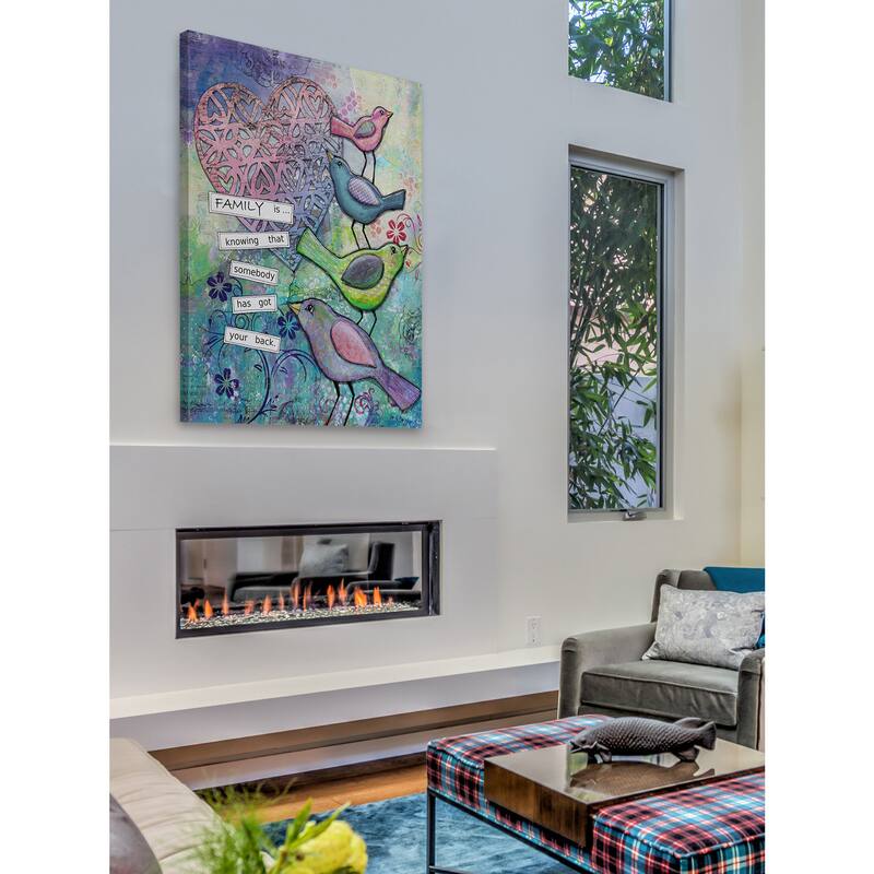 'Family Backers' Painting Print on Wrapped Canvas - Multi-Color