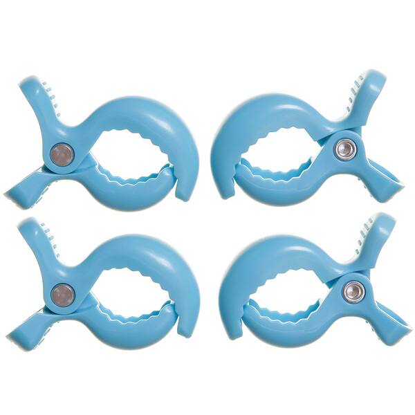 slide 2 of 2, Dreambaby® Strollerbuddy® Stroller Clips, 4 Pack Blue