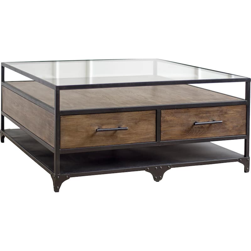 Mercana Tribuo Brown Wood Coffee Table