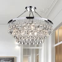 Arosa 9-Light Chrome Semi Flush Mount - Chrome Finish