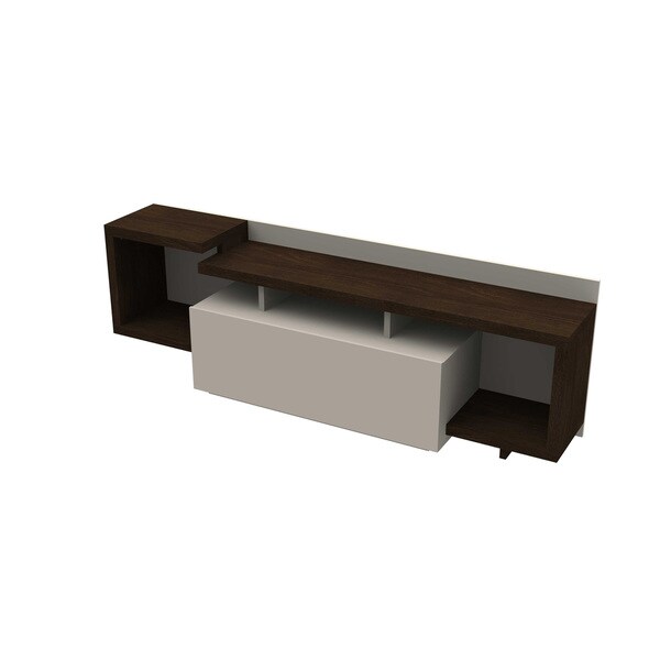 Domani Wenge Off White Wood Tv Cabinet Free Shipping Today Domani Wenge Off White Wood Tv Cabinet