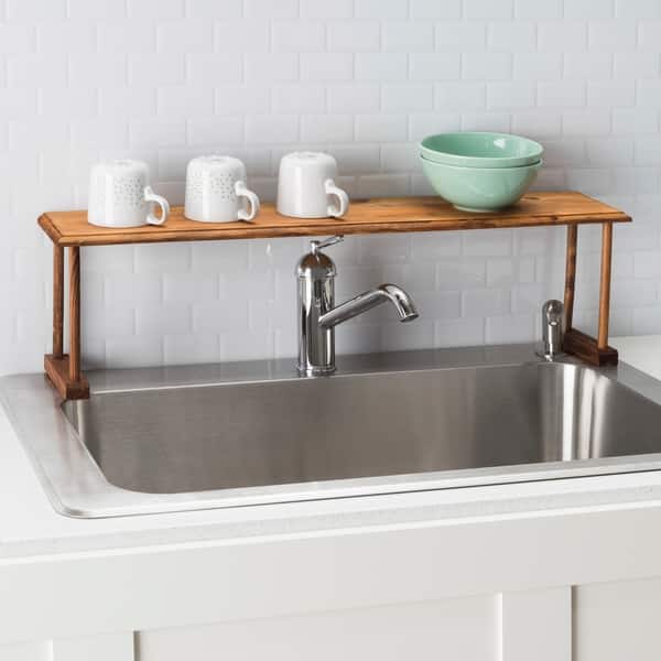 Home Basics Pine Over The Sink Shelf 16798265 Basics Pine Over The Sink Shelf