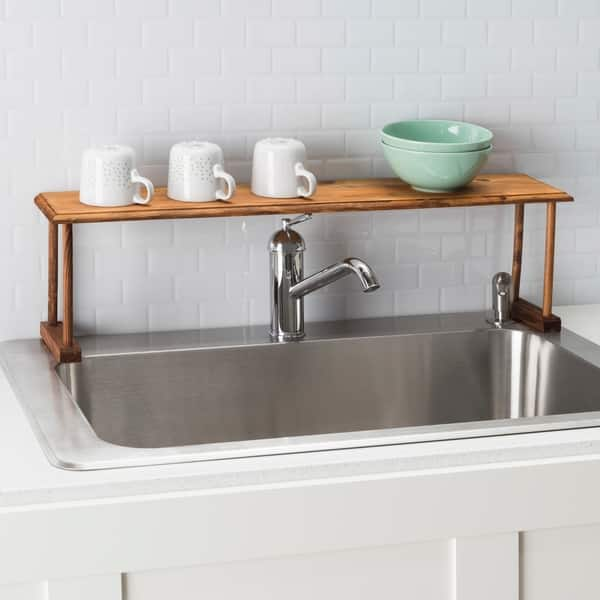 over the sink organizer shelf bathroom