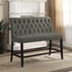 preview thumbnail 6 of 5, Sheila Contemporary Fabric Tufted Counter Height 2-seat Bench by Furniture of America