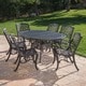 Windley Outdoor Expandable Aluminum Dining Set with Umbrella Hole by Christopher Knight Home - Thumbnail 12
