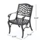 Windley Outdoor Expandable Aluminum Dining Set with Umbrella Hole by Christopher Knight Home - Thumbnail 19