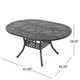 Windley Outdoor Expandable Aluminum Dining Set with Umbrella Hole by Christopher Knight Home - Thumbnail 18