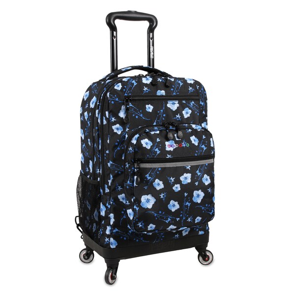 Shop J World New York Moonslider Night Bloom 15inch Laptop Spinner Backpack On Sale Free