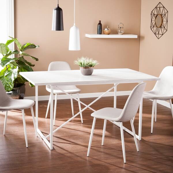 Shop Silver Orchid Niedermann Dining Table On Sale Free