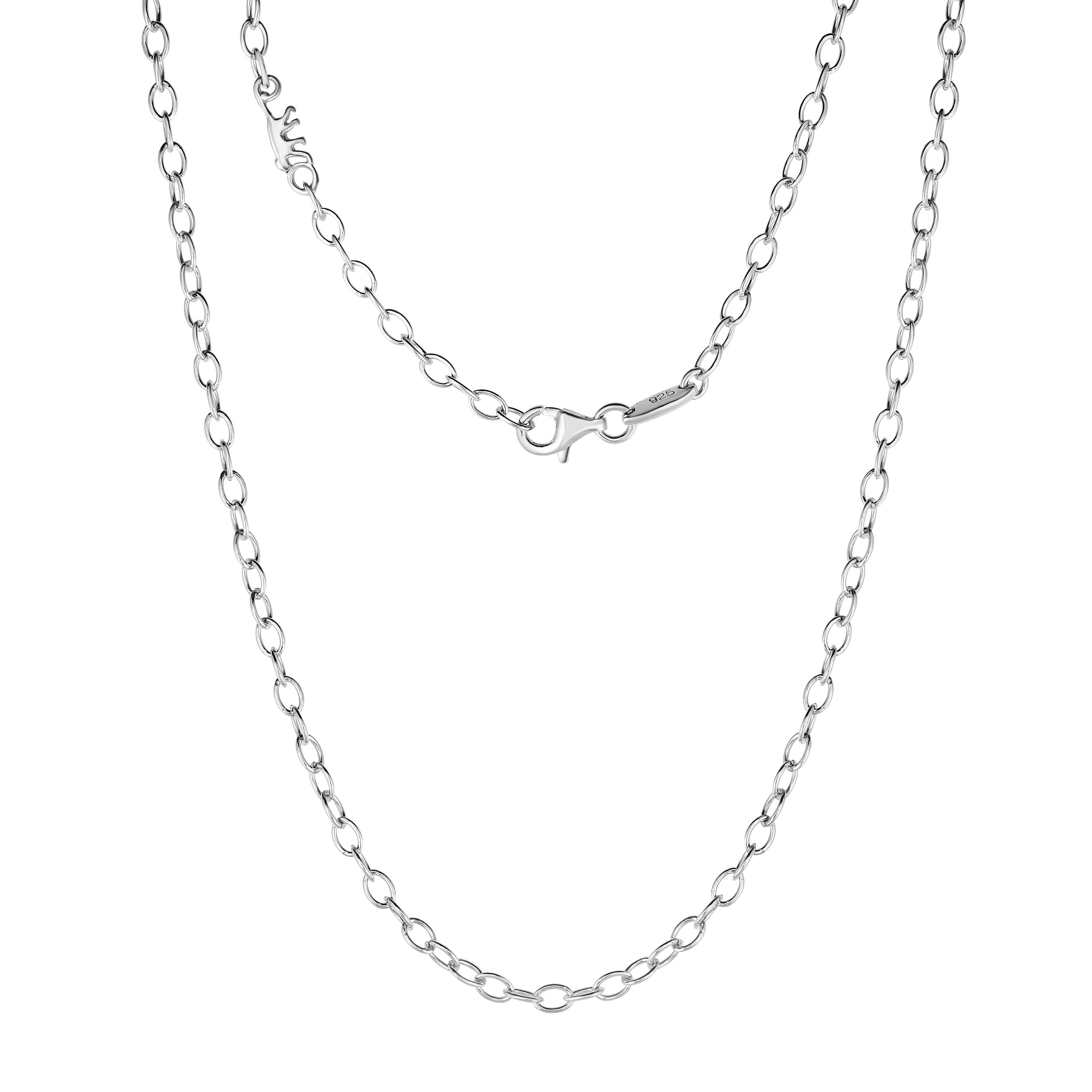 1mm 1 Necklace N744 Stainless Steel Cable Chain Necklaces 18/"
