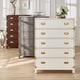 preview thumbnail 1 of 23, Kedric 5-Drawer Gold Accent Chest by iNSPIRE Q Bold