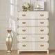 preview thumbnail 5 of 23, Kedric 5-Drawer Gold Accent Chest by iNSPIRE Q Bold