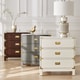 preview thumbnail 1 of 27, Kedric 3-drawer Goldtone Accent Nightstand by iNSPIRE Q Bold
