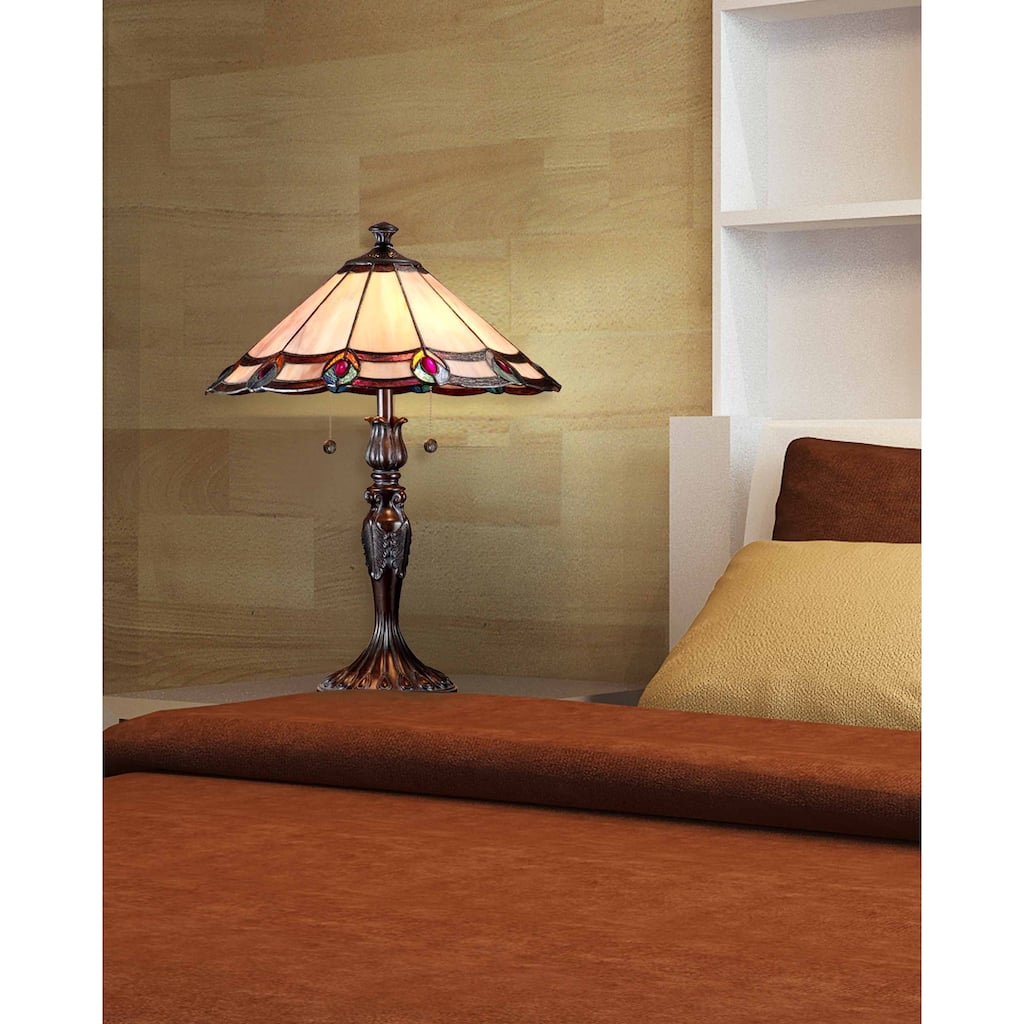 Springdale 22"H Aldridge Peacock Table Lamp