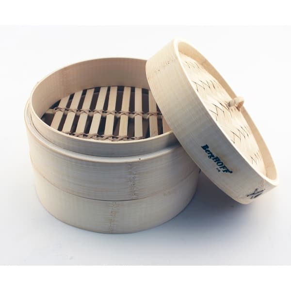slide 2 of 3, Bamboo Steamer